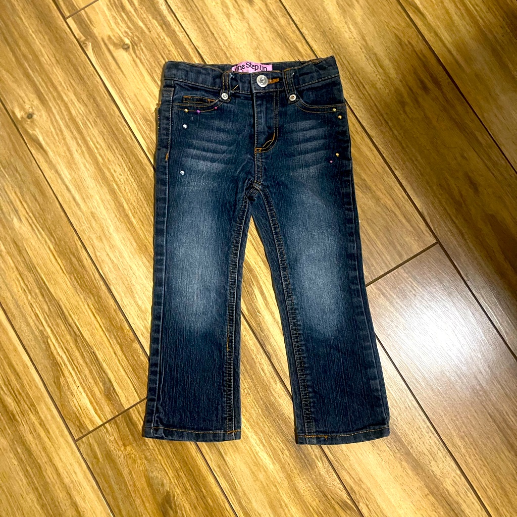 One Step Up Brand Little Girls Blue Jeans Size 2t
